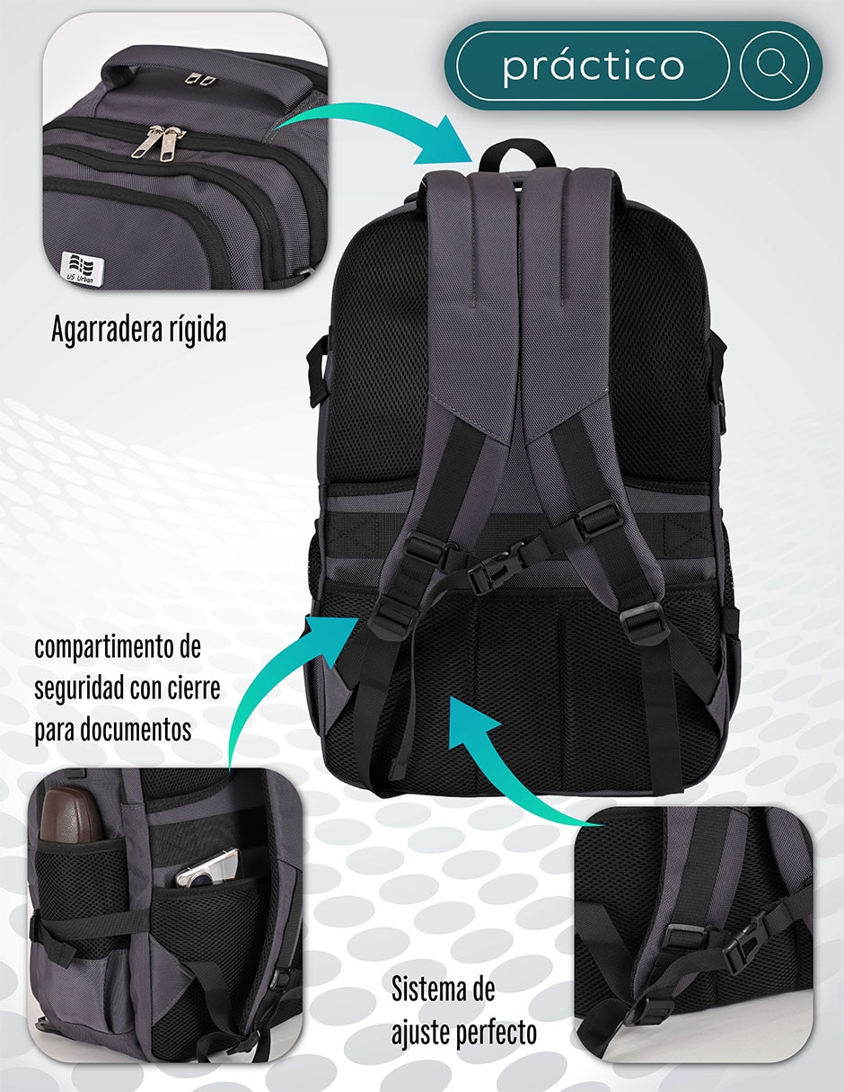 Mochila Con portalaptop No aplica PORTALAPTOP US URBAN No 3