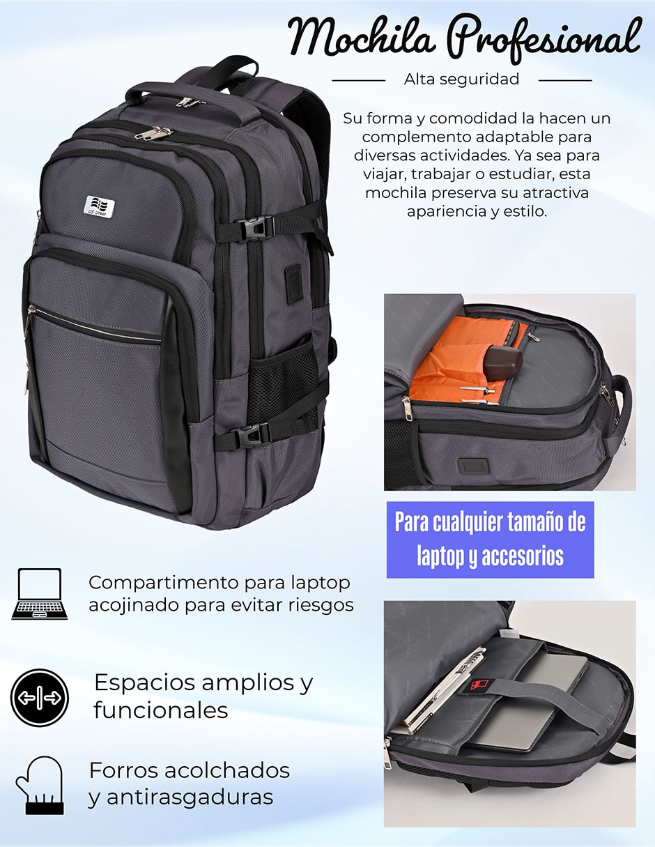 Mochila Con portalaptop No aplica PORTALAPTOP US URBAN No 4