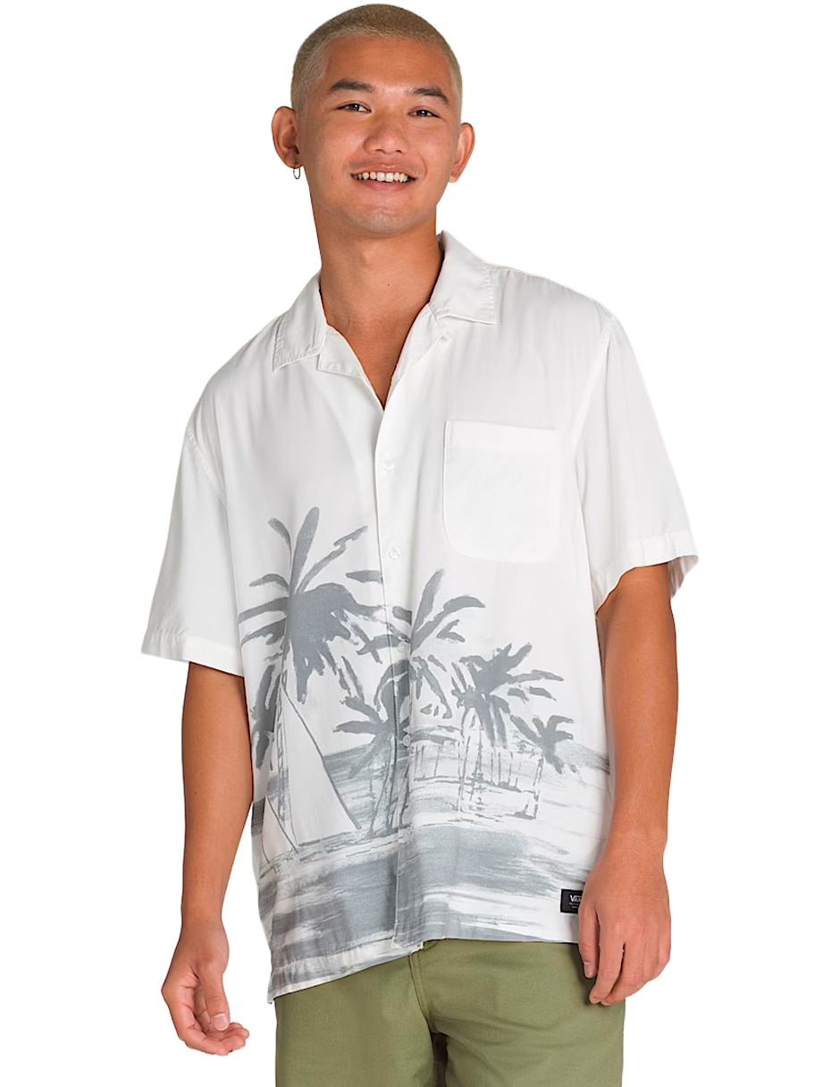 Camisa casual manga 3/4 para hombre