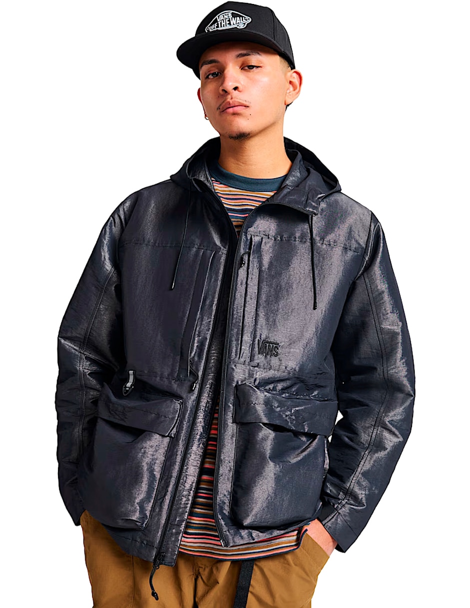 Chamarra rompevientos impermeable para hombre