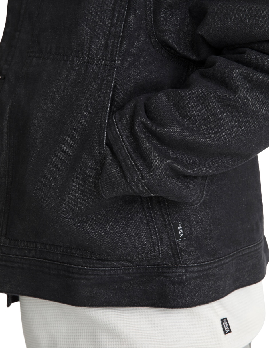 Chamarra casual de mezclilla con bolsillos para hombre 4