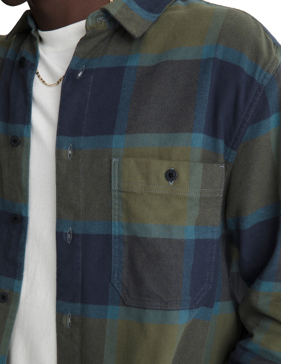 Camisa casual manga larga para hombre 4