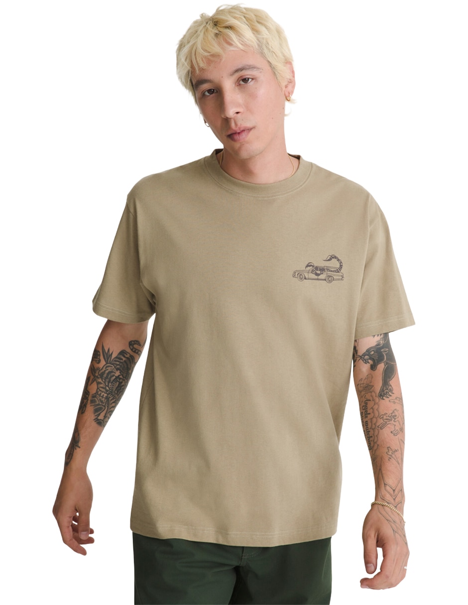 Playera cuello redondo para hombre