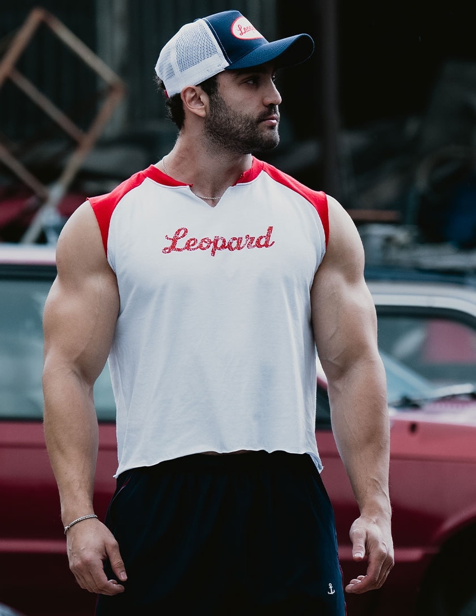 Playera high performance garage cutoff sleeveless cuello v para hombre 2