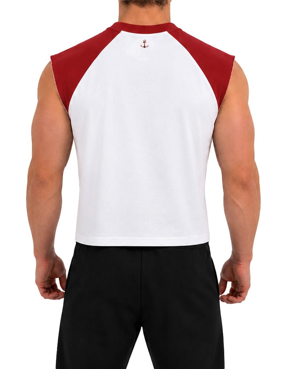 Playera high performance garage cutoff sleeveless cuello v para hombre 5