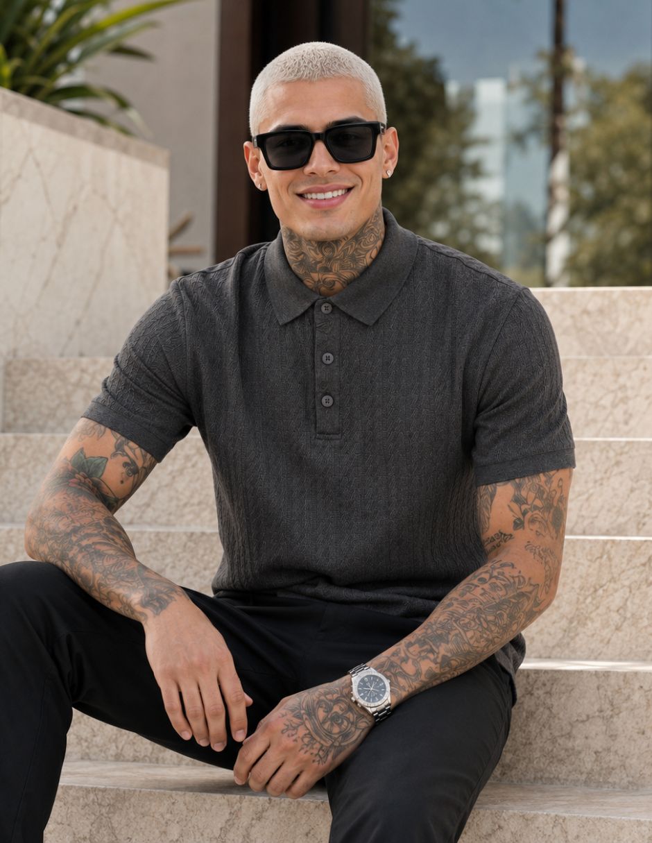 Playera tipo polo Para hombre 6