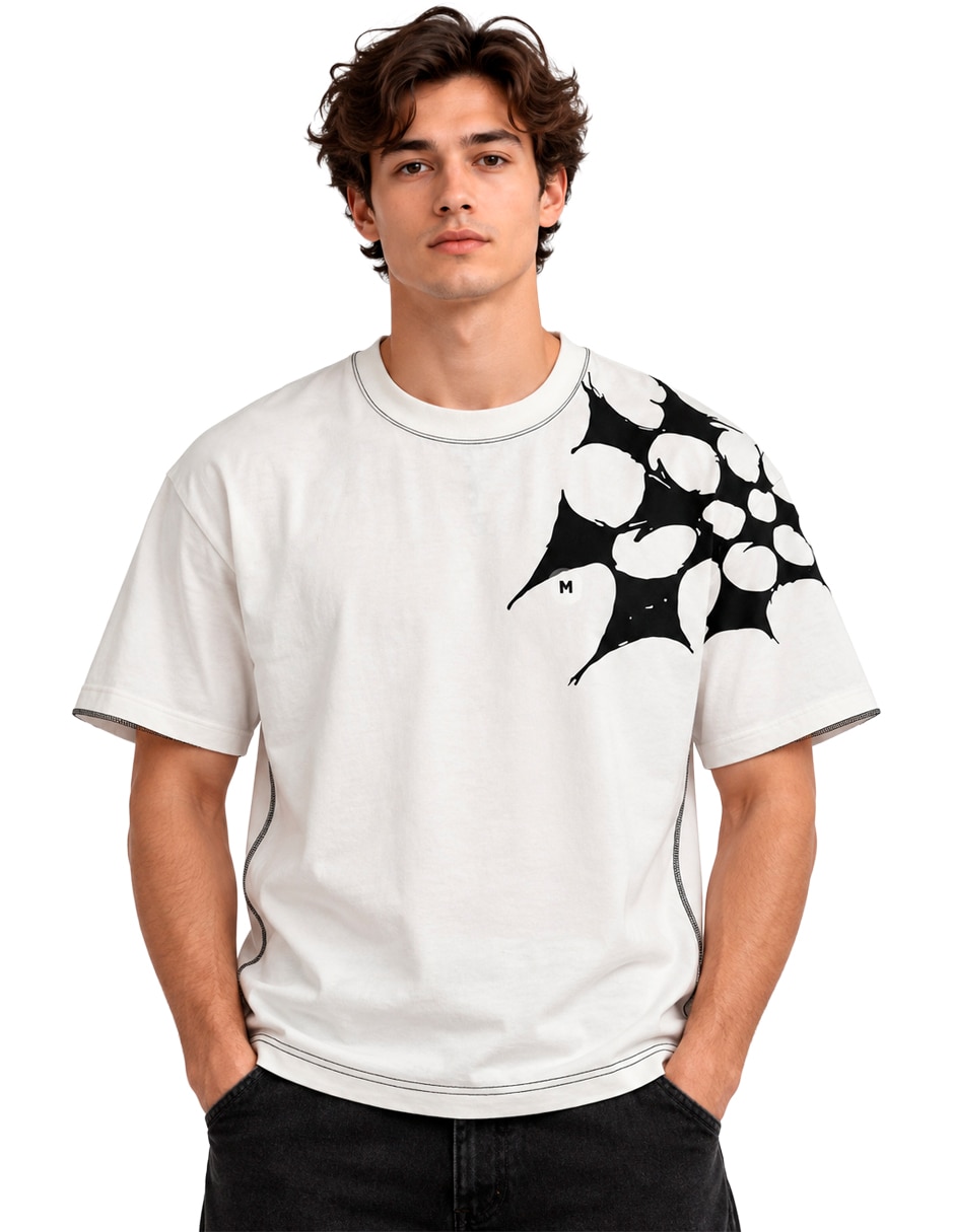 Playera cuello redondo para hombre