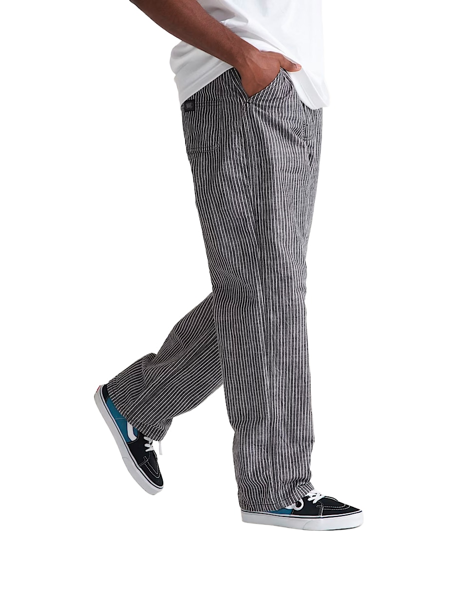 Pantalón casual regular de algodón para hombre 2