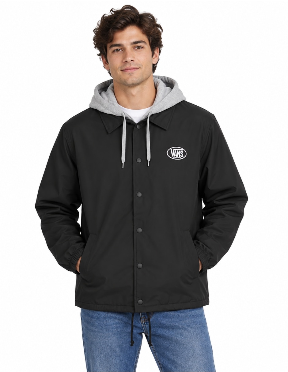 Chamarra casual con bolsillos para hombre