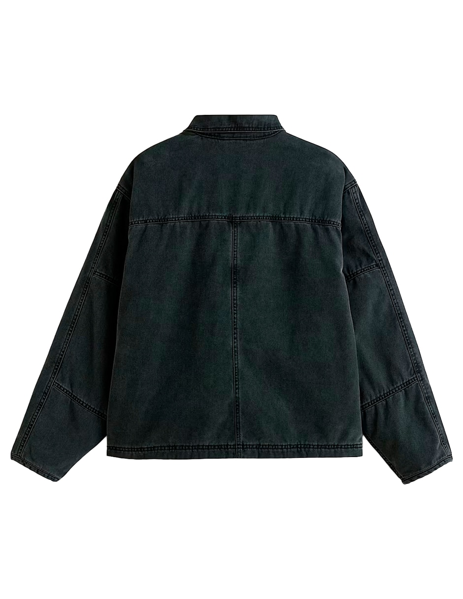 Chamarra casual de algodón con bolsillos para hombre 6