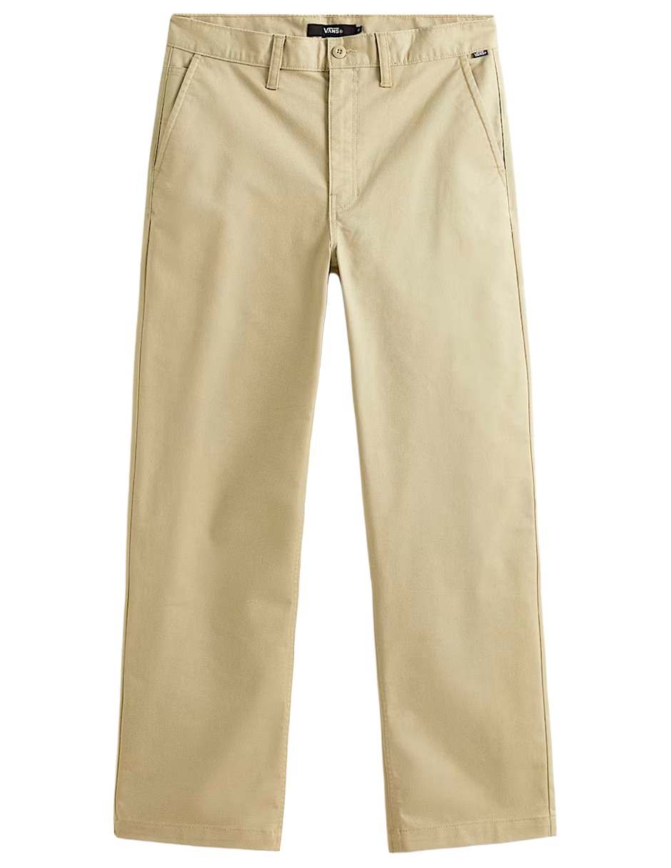Pantalón casual chino recto de algodón para hombre 4