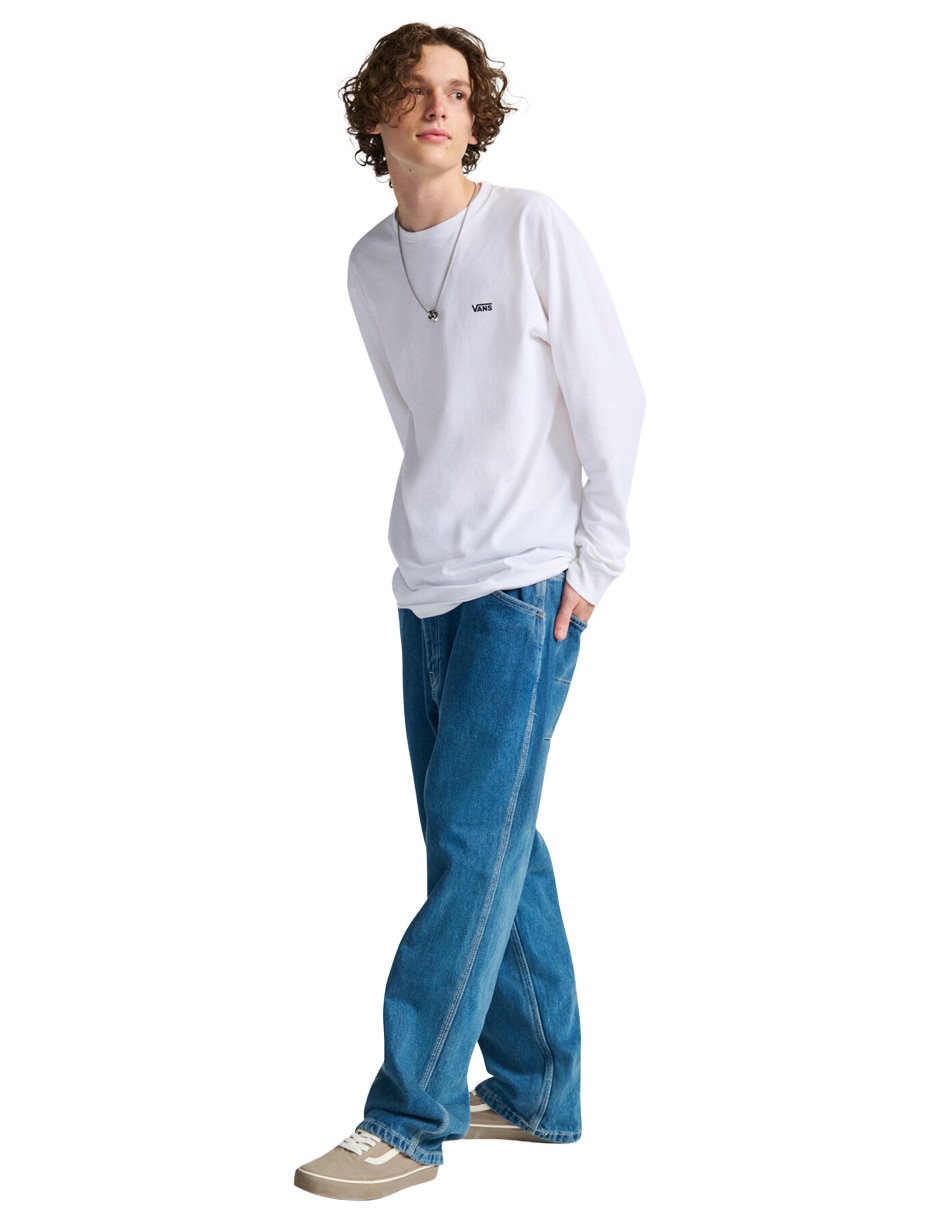 Pantalón casual regular de algodón para hombre 4