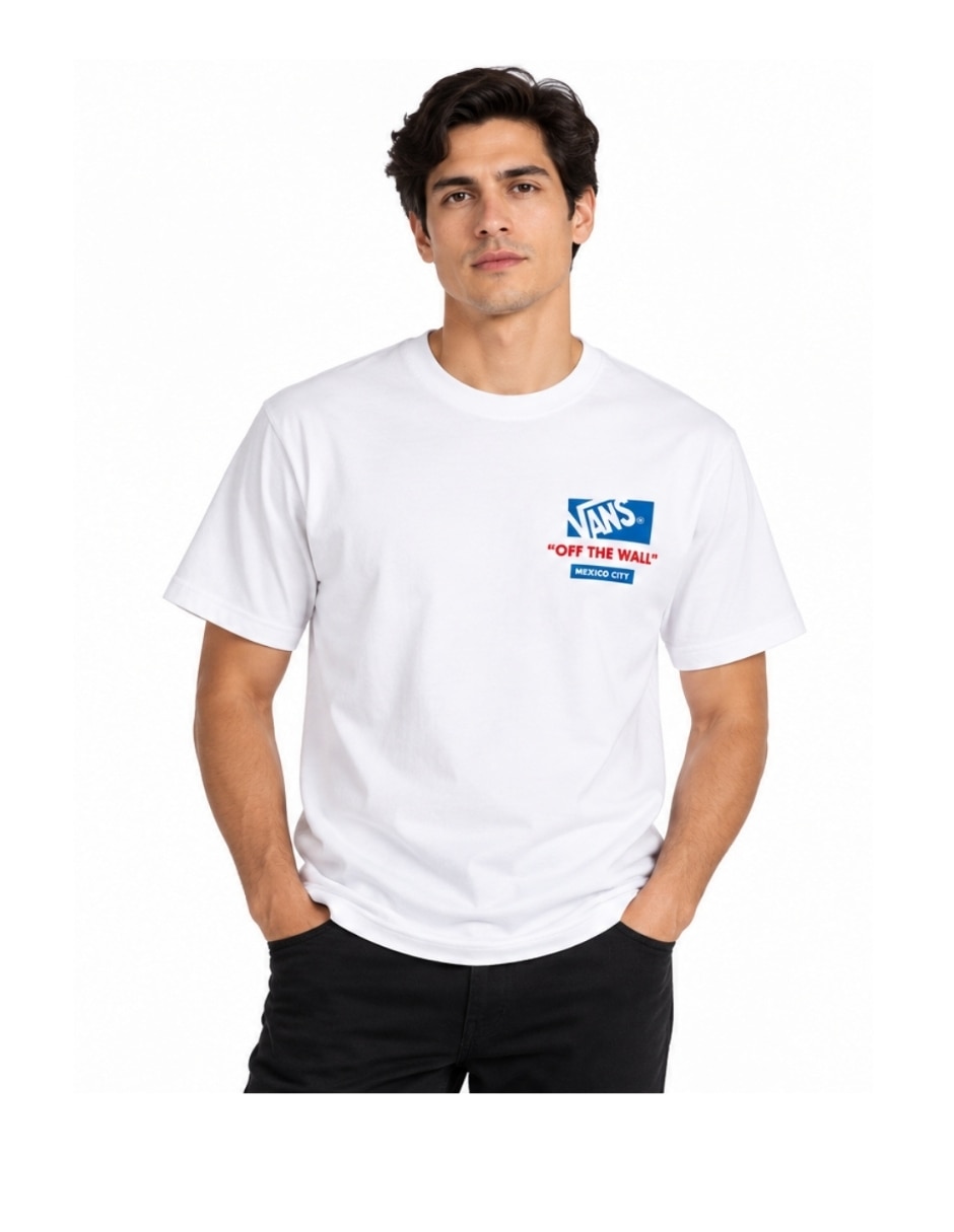 Playera cuello redondo para hombre