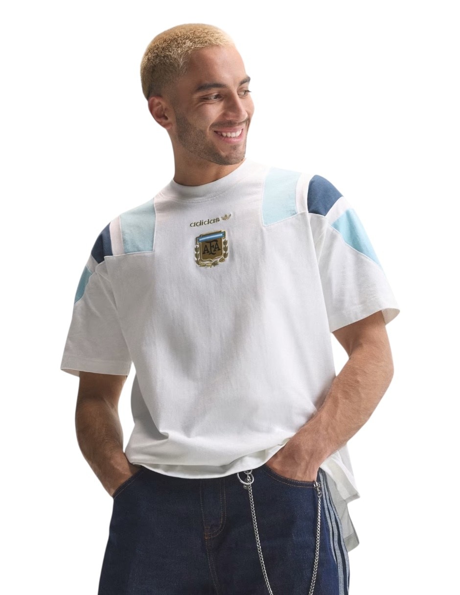 Playera eqt selección argentina cuello redondo para hombre