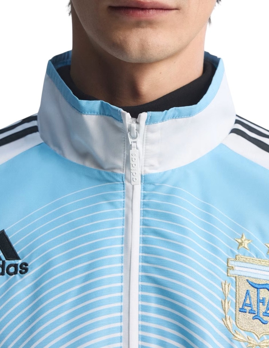 Chamarra casual selección argentina afa con bolsillos para hombre 11