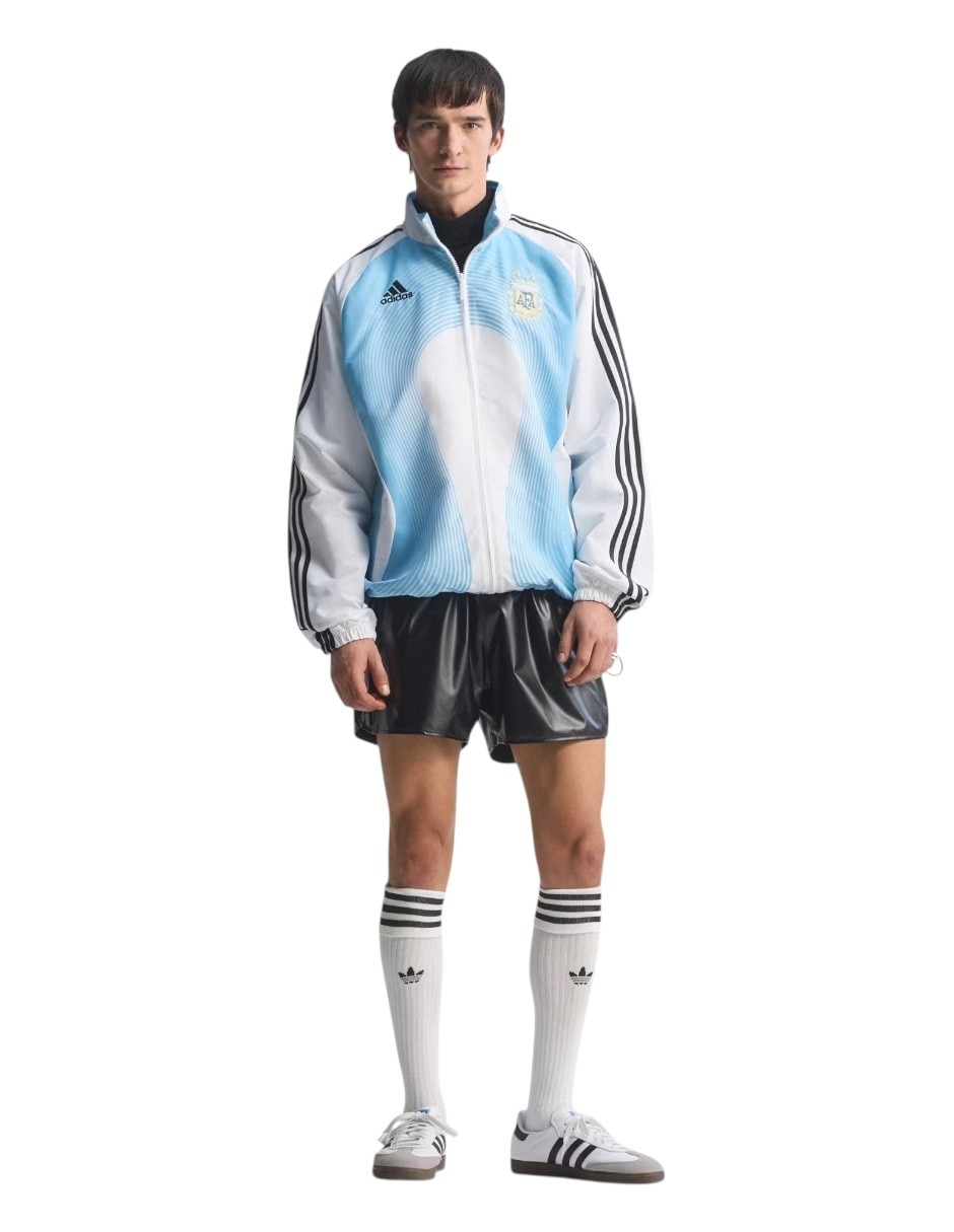 Chamarra casual selección argentina afa con bolsillos para hombre 4