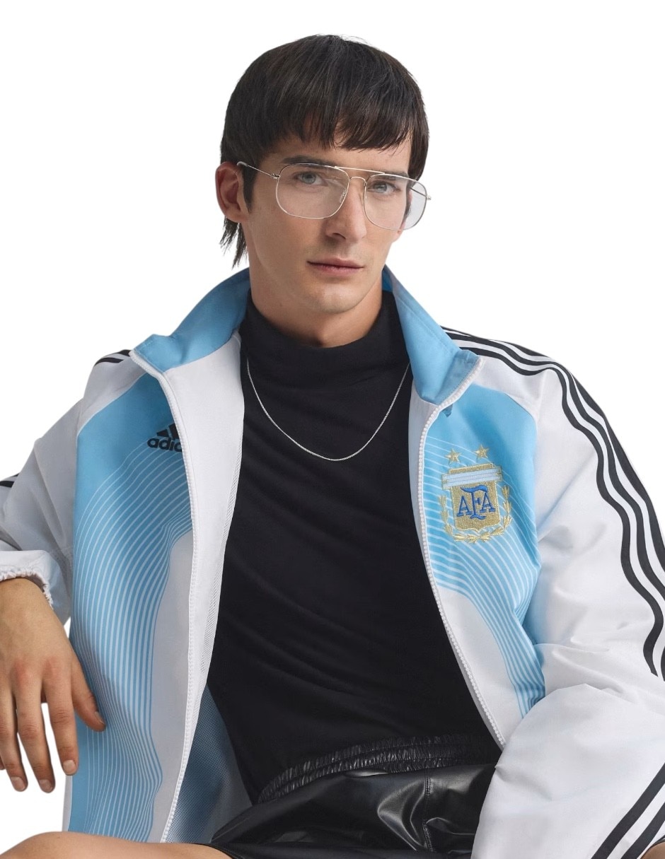 Chamarra casual selección argentina afa con bolsillos para hombre 7