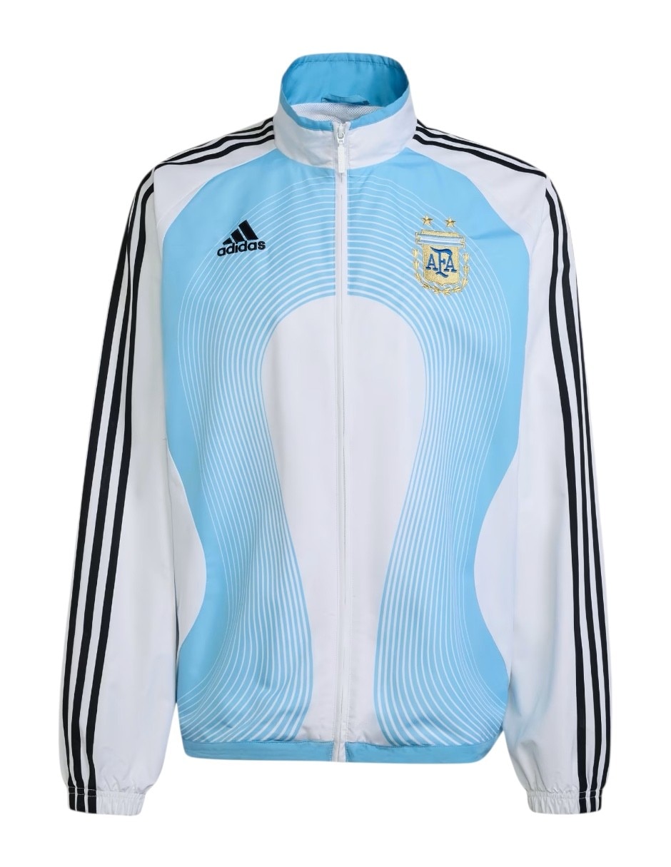 Chamarra casual selección argentina afa con bolsillos para hombre 8