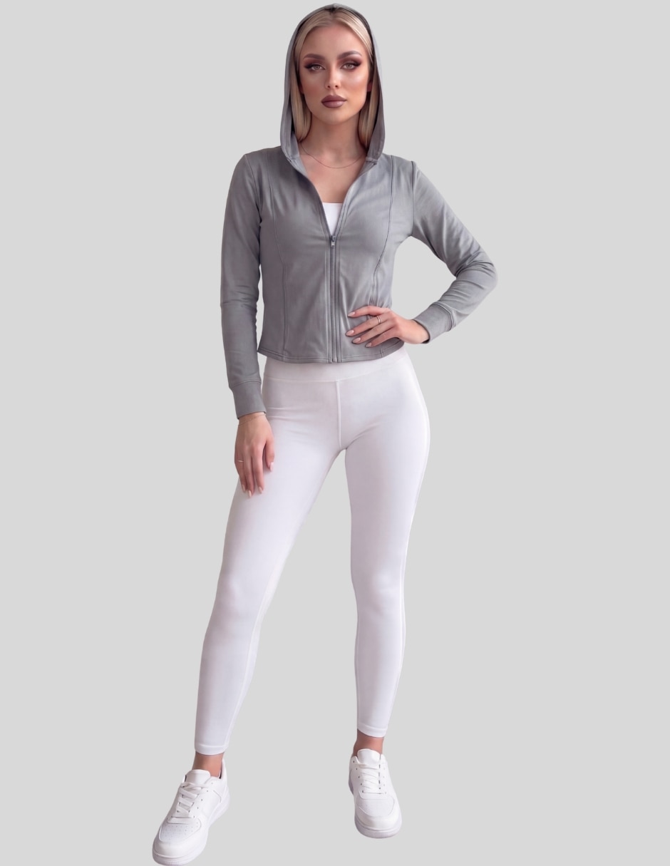 Sudadera Malabis Deportiva con cierre y capucha para mujer