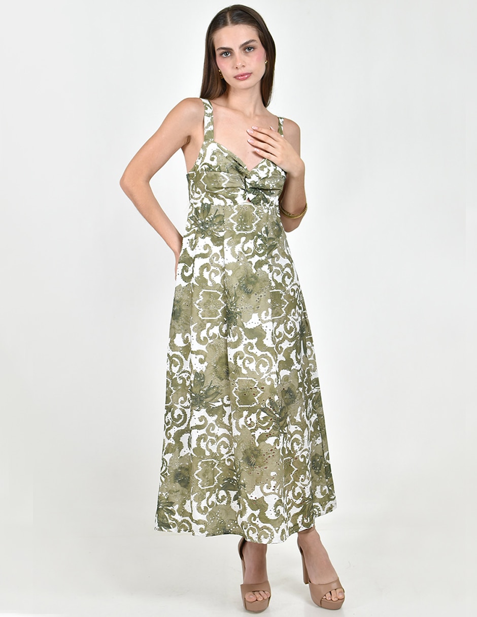 Vestido largo casual roman fashion para mujer