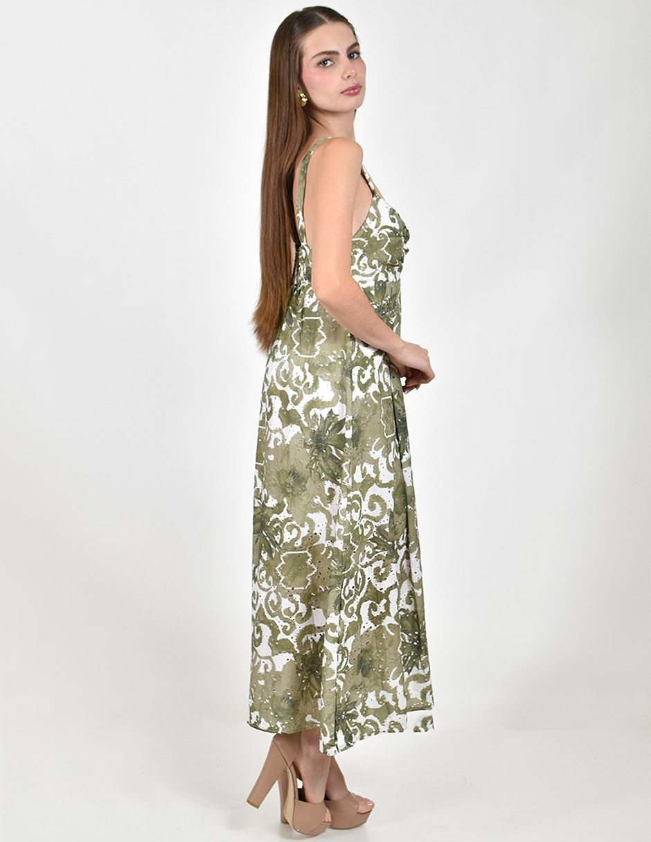 Vestido largo casual roman fashion para mujer