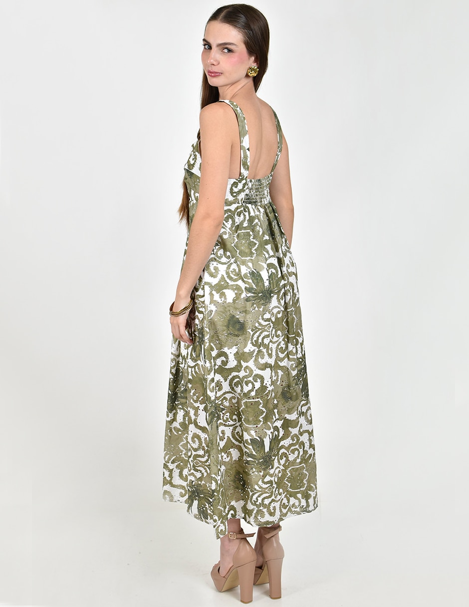 Vestido largo casual roman fashion para mujer