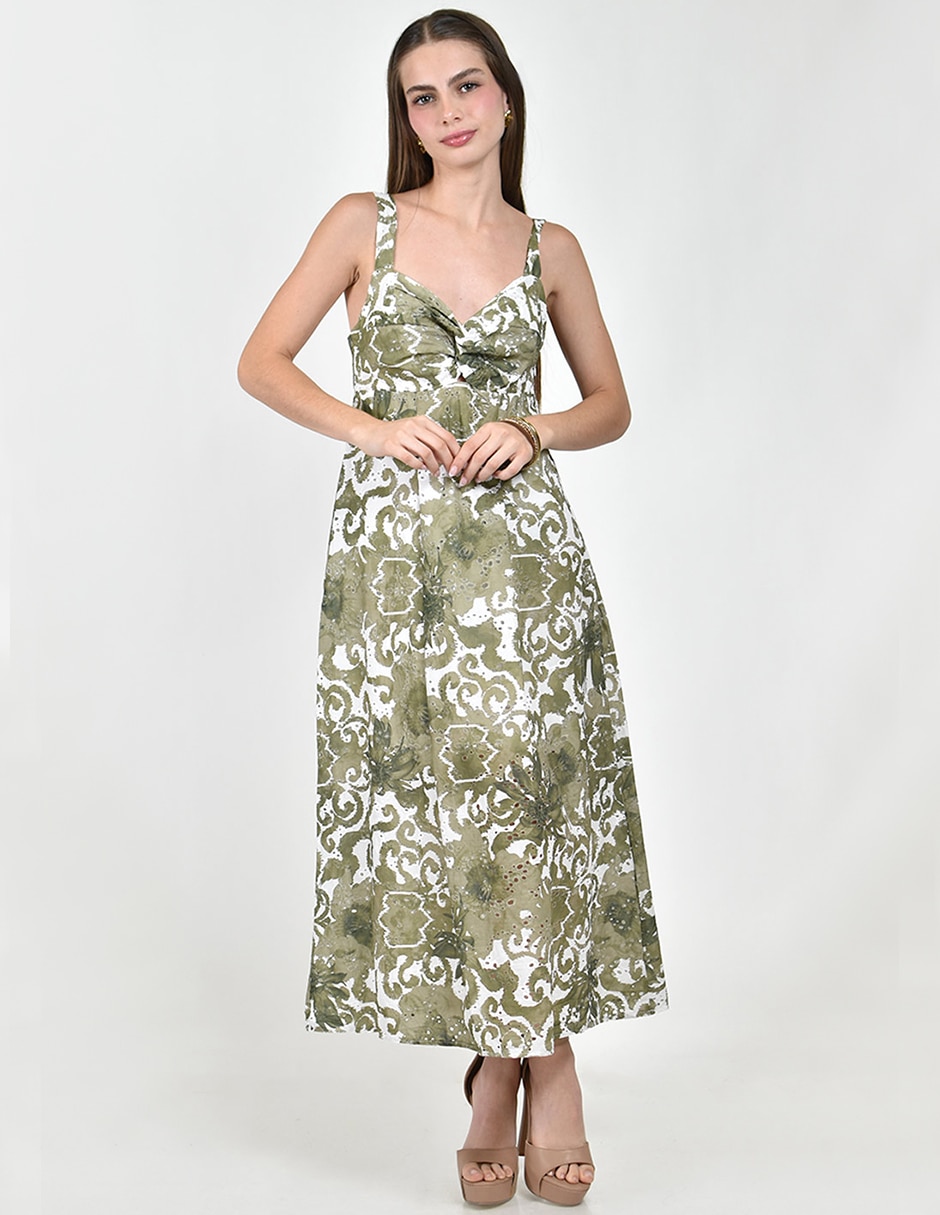 Vestido largo casual roman fashion para mujer