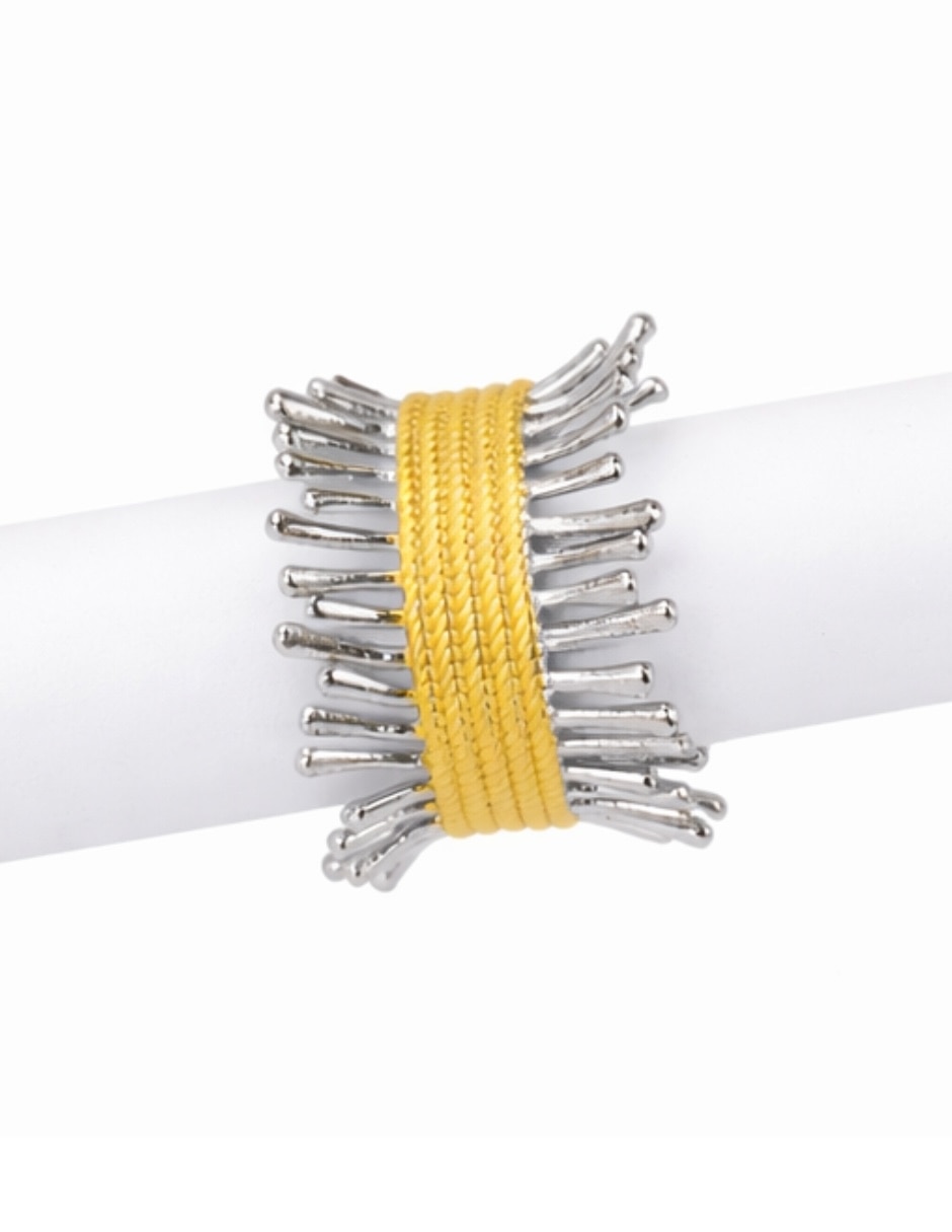 Anillo Yoiko Coral baño de oro