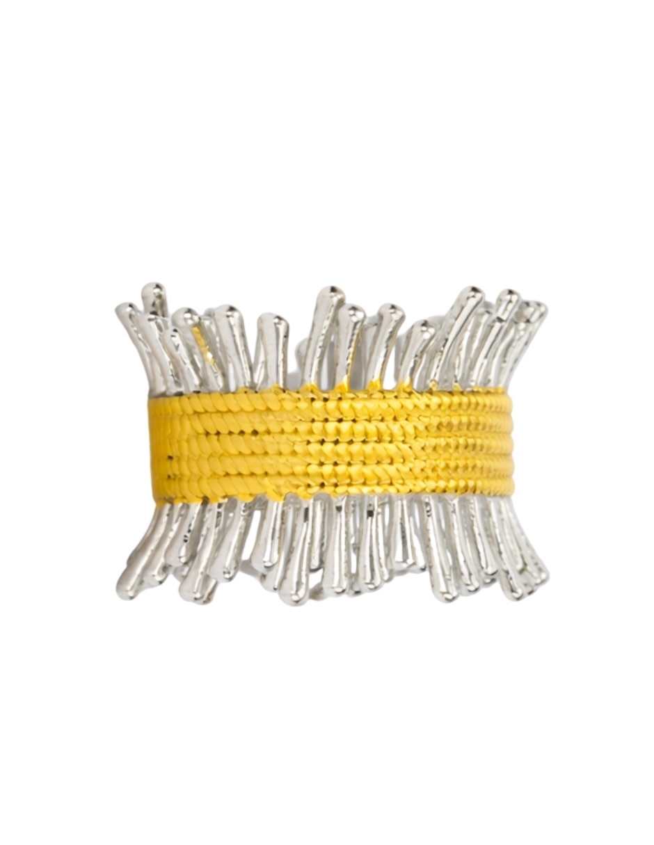 Anillo Yoiko Coral baño de oro